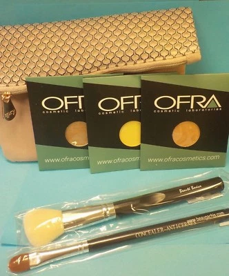 Ofra Blush~Eyeshadow~ Highlighting Powder~2 Brushes & 1 March Bag  - Image 1 of 3