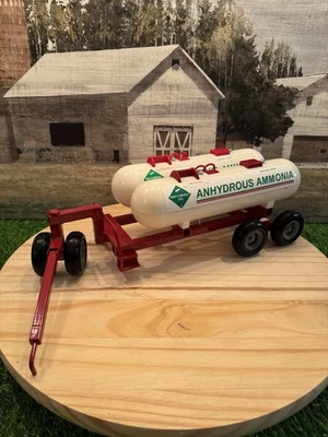 1/16 Scale Custom Built Double Anhydrous Ammonia Tank Trailer- International Red - Image 1 of 4