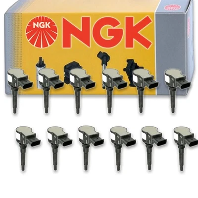 Bobina de encendido NGK de 12 piezas para Mercedes-Benz S600 2013 5,5 L V12 - bujía izquierda Foto 1 de 4