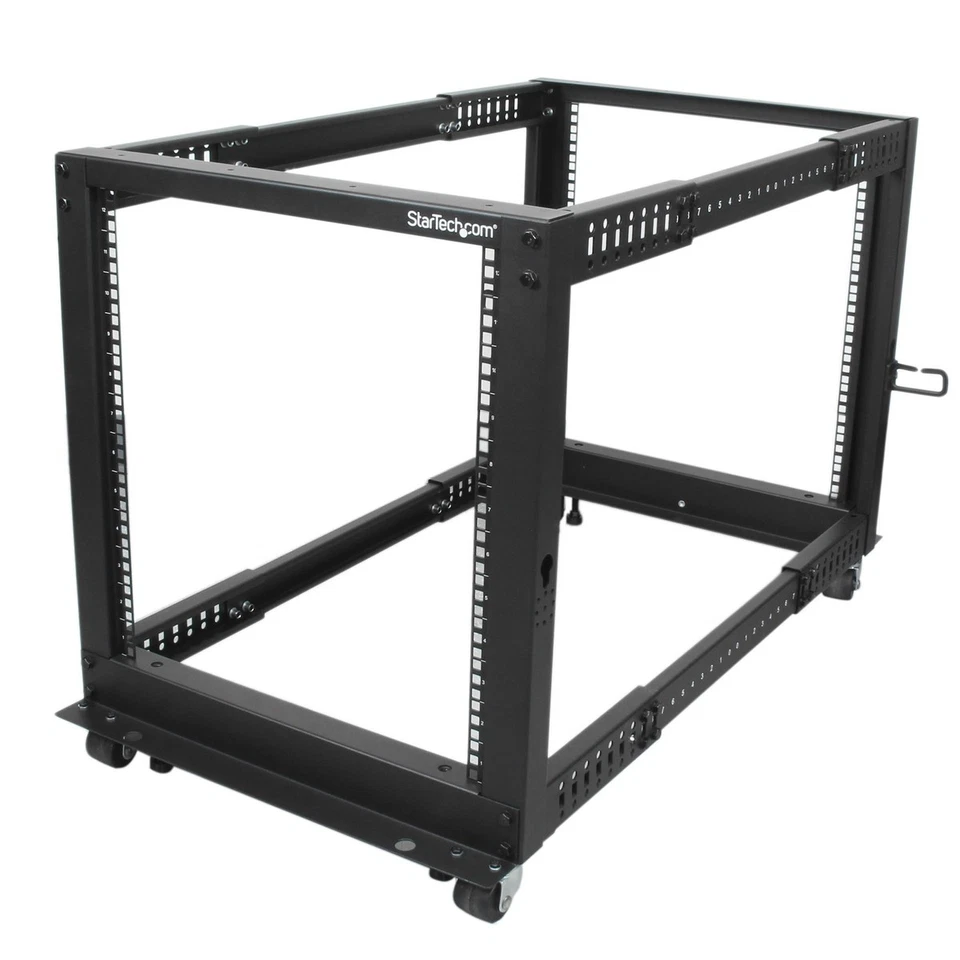 StarTech.com 12U Adjustable Depth Open Frame 4 Post Server Rack with Casters / L - Image 1 of 1