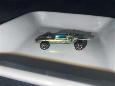 Olive Indy Eagle 1969 vintage Hot Wheels Redline - Foto 1 de 4