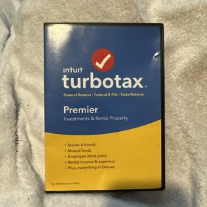 USED 2017 TurboTax Premier Investments & Rental Property, Fed & State Income Tax - Picture 1 of 3