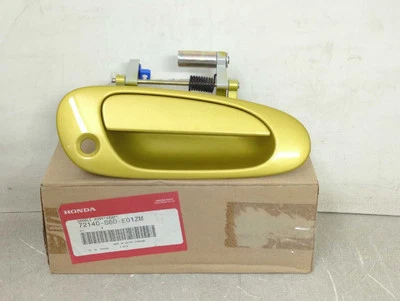 Novo OEM genuíno Honda maçaneta externa 2002-2005 Civic Hatchback amarelo Y62P destro - Imagem 1 de 4