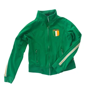 Vintage 90s Y2K L A Kitty Green Ireland Logo Track Jacket Medium Full Zip Logo - Picture 1 of 12