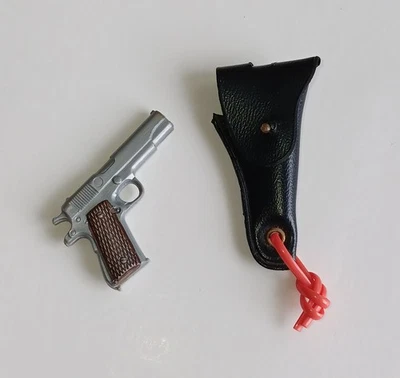 Винтажный GI JOE / тонкий захват .45 пистолет, кобура полный оригинал - HASBRO - Изображение 1 из 4