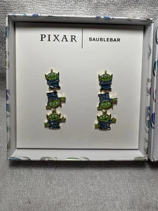 NEW Disney Pixar BAUBLEBAR Toy Story Aliens Dangle Drop Earrings Enameled NIB - Picture 1 of 8