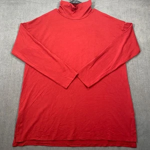 Tunica J.Jill Luxe Supima collo alto-basso marrone manica lunga donna taglia L - Foto 1 di 11