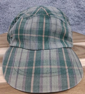 Gorra de colección Gap con correa trasera a cuadros verde amarillo para hombre S/M años 90 retro  - Imagen 1 de 7