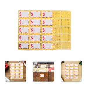  Etiquetas de precio 600 un.: etiqueta de precio pegatina en blanco venta de garaje pegatinas - extraíbles - Imagen 1 de 12