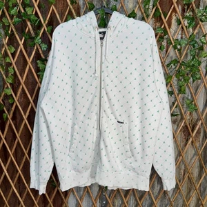 Vintage / Y2K Volcom monogram AOP 2000s skate heavy hoodie - Picture 1 of 5