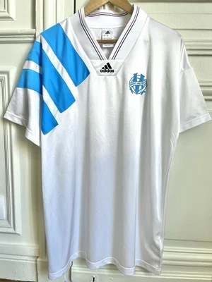 Maillot vintage Olympique Marseille OM 93 1993 anniv. 25 ans Adidas taille L - Photo 1/4