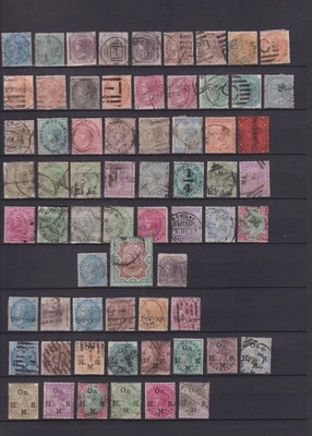 INDIA. 1865/1900. SELLOS QV 110 Foto 1 de 2