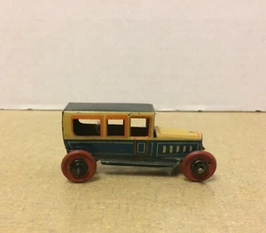 Antique Germany Tin Litho Penny Toy SALOON SEDAN CAR #594 DISTLER FISCHER MEIER - Picture 1 of 6