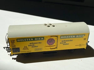 HO Fleischmann 5322 DB Holsten Beer Refrigerator Wagen Tmehs 50 in Yellow Livery - Picture 1 of 6