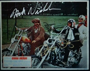 Peter Fonda Dennis Hopper Nicholson signed 8x10 Photo autographed Picture  COA - Picture 1 of 1