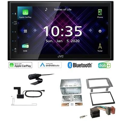 JVC Autoradio Apple CarPlay Android  DAB+ für Lancia Musa 2004-2012 anthrazit - Bild 1 von 4