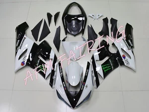 White Black ABS Injection Bodywork Fairing Kit Panel for Ninja ZX 6R 2005 2006 - Picture 1 of 7