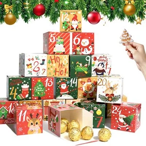 DIY 24 Pcs Christmas Advent Calendar Boxes 2024 Empty Christmas Countdown 24 ... - Picture 1 of 8