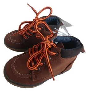 Gymboree Baby Boys Brown Faux Suede Lace up Boots Shoes NEW Tags Size 5 $37 - Picture 1 of 6