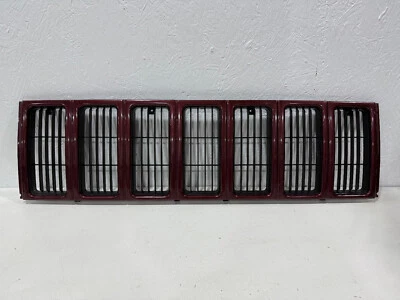Jeep Cherokee Center Grill Grille Painted OEM Sienna Pearl PU7 Red 1997-2001 - Image 1 of 4