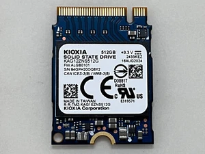 Kioxia KAG12ZNS512G 512GB SSD M.2 2230 NVMe PCIe 3 x 4 SSD FOR Steam Deck Latop - Picture 1 of 10