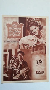 Film-Bühne 3.Jahrgang Nr.49 Die Madonna der sieben Monde - TOP Filmprogramm 1944 - Imagen 1 de 3