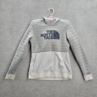 Sudadera con Capucha Mujer The North Face M Gris Logo Bordado Acolchada Geométrica Foto 1 de 4