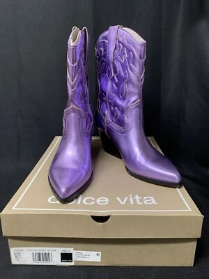 Dolce Vita Landen Botas Vaqueras Metálicas Violeta Eléctricas $85 ¡OBO! {ch} Foto 1 de 4