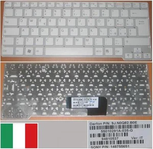 Keyboard qwerty Italian SONY VGN -cw 55010291A-035-G 9J.N0Q82.B0E 148755651 - Picture 1 of 1