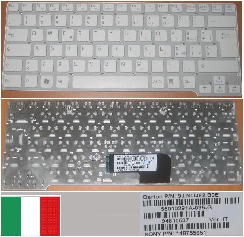 Tastiera qwerty Italiana SONY Vgn-Cw 55010291A-035-G 9J.N0Q82.B0E 148755651 - Immagine 1 di 1