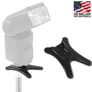 Flash Bracket Hot Shoe Mount Base Adapter Nikon Canon Olympus Panasonic Sony - Picture 1 of 5