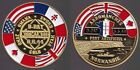 World War Ii Normandy Landing Gold-Plated Token/Medal Challenge Coin