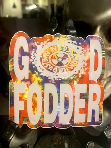 Ned’s Atomic Dustbin God Fodder Promo Sticker 3" Vinyl Matte Gray Cell Green - Picture 1 of 1