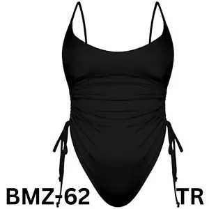 KRLAGAPAS Womens Black Sexy One Piece Bathing Suit Tummy Control Swimsuit, Small - Picture 1 of 7