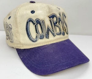 Vintage Dallas Cowboys Hat Graffiti Large Text NFL Drew Pearson Football READ - Picture 1 of 21