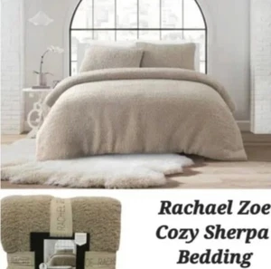 Rachel Zoe Cozy Sherpa 3 Piece Duvet Cover Set Full/Queen NEW - Picture 1 of 2