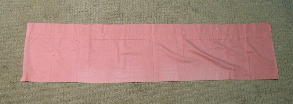 Shabby Chic DARK Pink Valance Hostess Vintage SOLID Window Curtain 60 X 14 INCH - Image 1 of 4