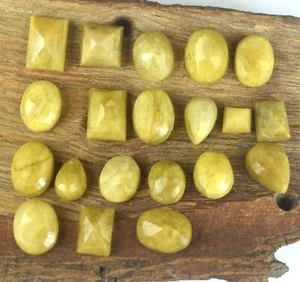 Natural Brazilian Yellow Beryl 135 Ct Mix Shape Gemstone Lot Birthday Gift - Picture 1 of 7