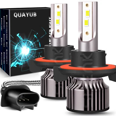 Para 适用于日产 Sentra 2006 - 2009 2010 2011 LED faro alto/bajo Blanco brillante — 第 1/4 张图片