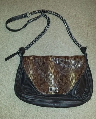 TYLIE MALIBU BROWN LEATHER CROSS BODY BAG New - Image 1 of 4