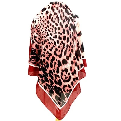 BALDININI CAMOUFLAGE RED Polyester scarf  35/34in #A49 - Image 1 of 3