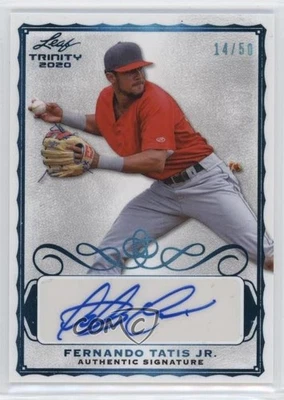 2020 Leaf Trinity Auto Platinum 14/50 Fernando Tatis Jr #A-FT1 - Image 1 of 3