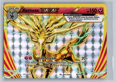 Xerneas BREAK 82/114 Steam Siege Full Art Ultra Rare Holo Pokemon Card MP - Image 1 of 4