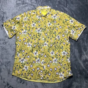 Descendant of Thieves Shirt Mens 2XL Camp Button Up Floral Hidden Stash Pocket - Picture 1 of 8
