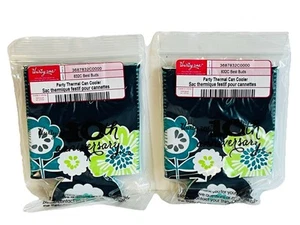 NEW Thirty-One 31 Party Thermal Can Cooler Koozie Best Buds 10th Anniv. Set of 2 - Picture 1 of 7
