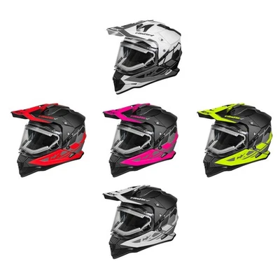 Casco deportivo doble SV Castle X Mode para adultos TRANCE escudo térmico moto de nieve ATV Foto 1 de 2