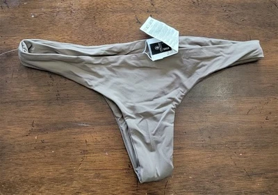 NWOT Volcom S Swim Surf CHEEKINI BIKINI BOTTOM Taupe 121873 - Image 1 of 2