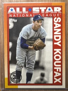 2025 Topps #90AS-46 Sandy Koufax 1990 Topps Baseball 35th Anniversary All-Stars - Picture 1 of 2