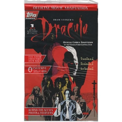 Dracula Bram Stokers #1 Mike Mignola Sealed Poly-Bag Topps Comics Horror Hellboy - Image 1 of 2