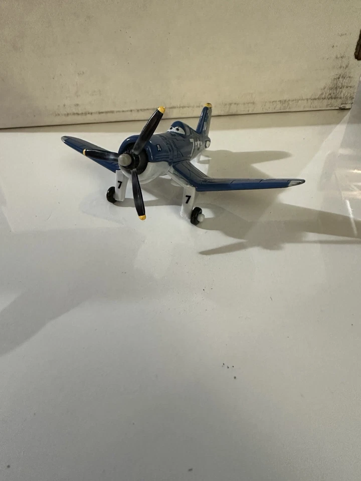 Disney Pixar Cars Aviones Patrón Riley Diecast 1:55 Mattel X9461 Azul Usado Foto 1 de 4